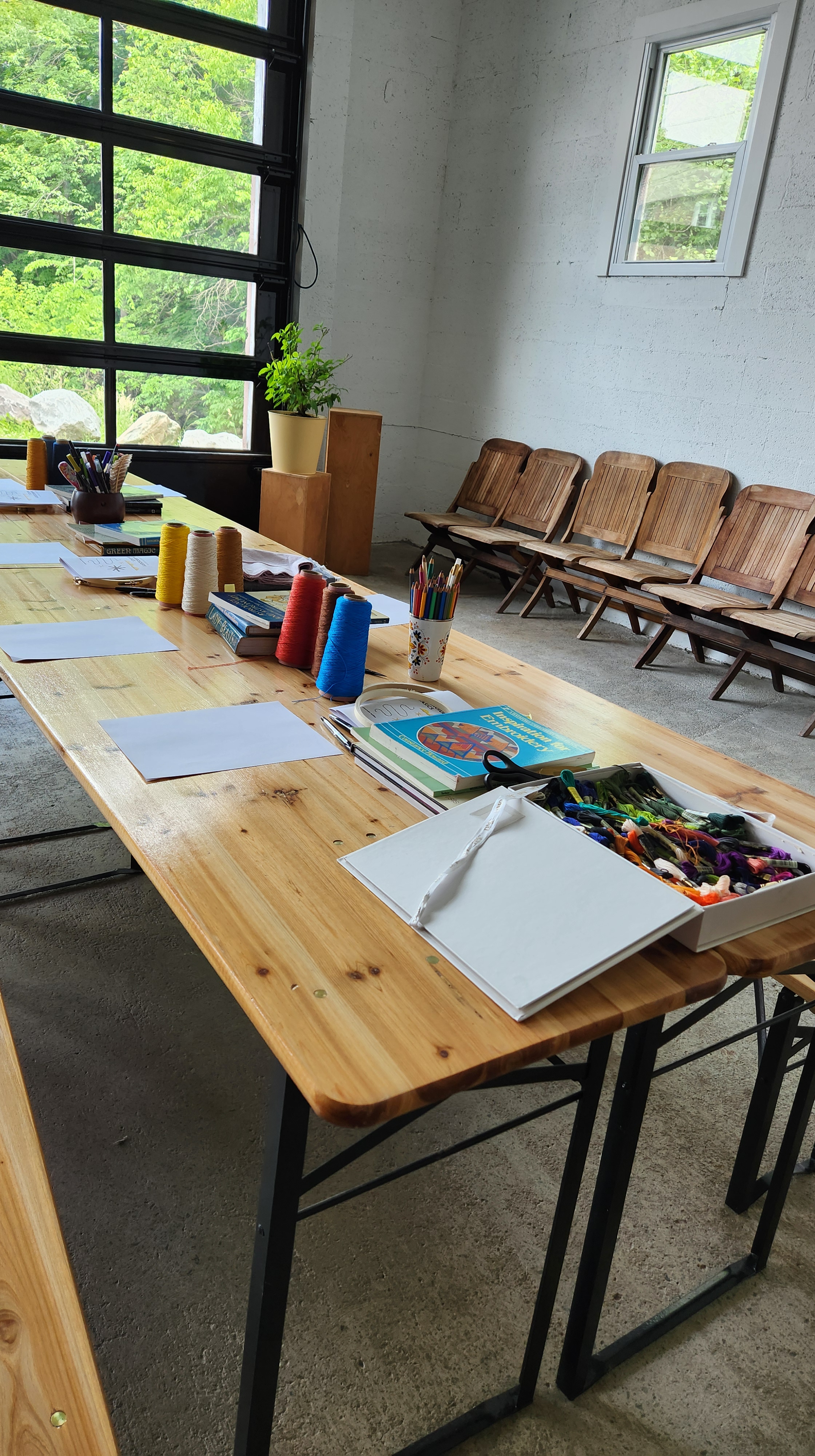 Embroidery workshop at Sullivan Public